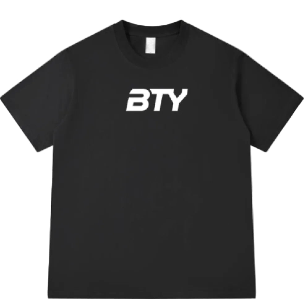 THE 'PUMP-COVER' ACTIVE OVERSIZED TEE black x white
