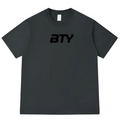 THE 'PUMP-COVER' ACTIVE OVERSIZED TEE charcoal x black