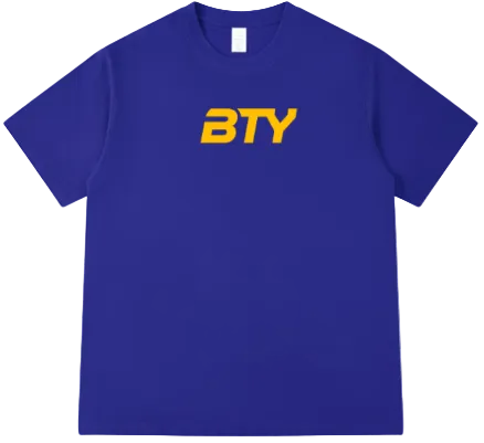THE 'PUMP-COVER' ACTIVE OVERSIZED TEE blue x yellow