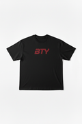 THE 'PUMP-COVER' ACTIVE TEE black w/ red