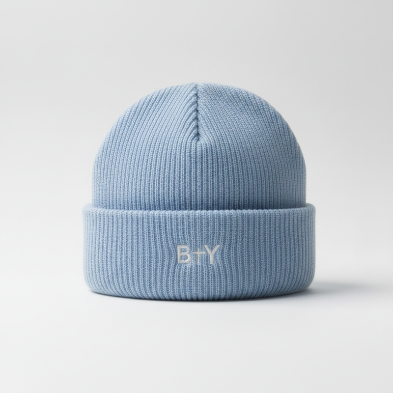 THE 'HEAD WARMER' BEANIE sky blue