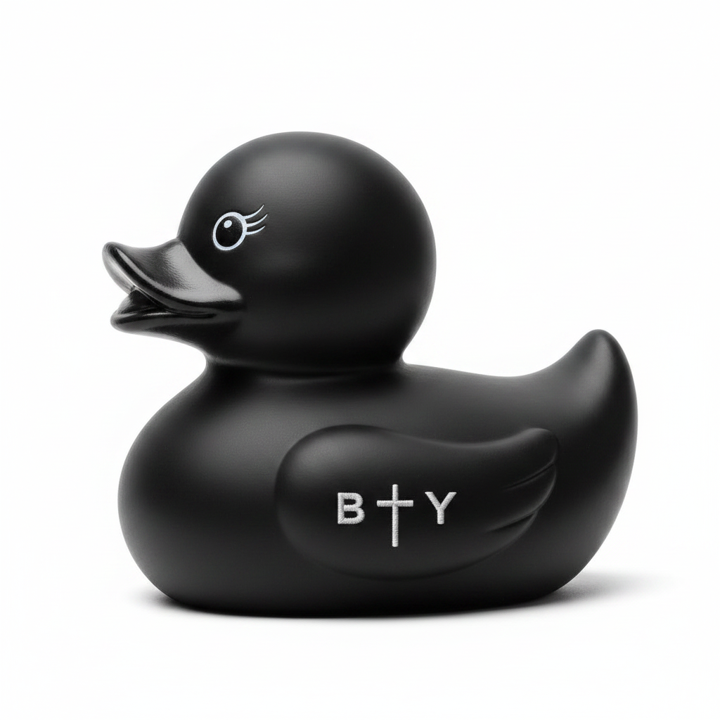 'WHAT THE DUCK' black
