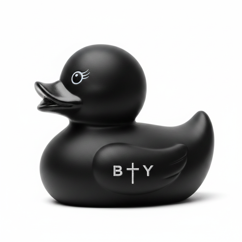 'WHAT THE DUCK' black