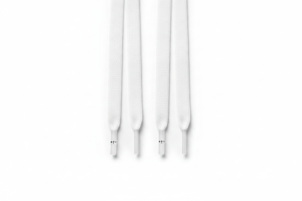THE 'LACED UP' white