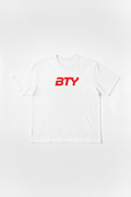 THE 'PUMP-COVER' ACTIVE TEE white w/ red