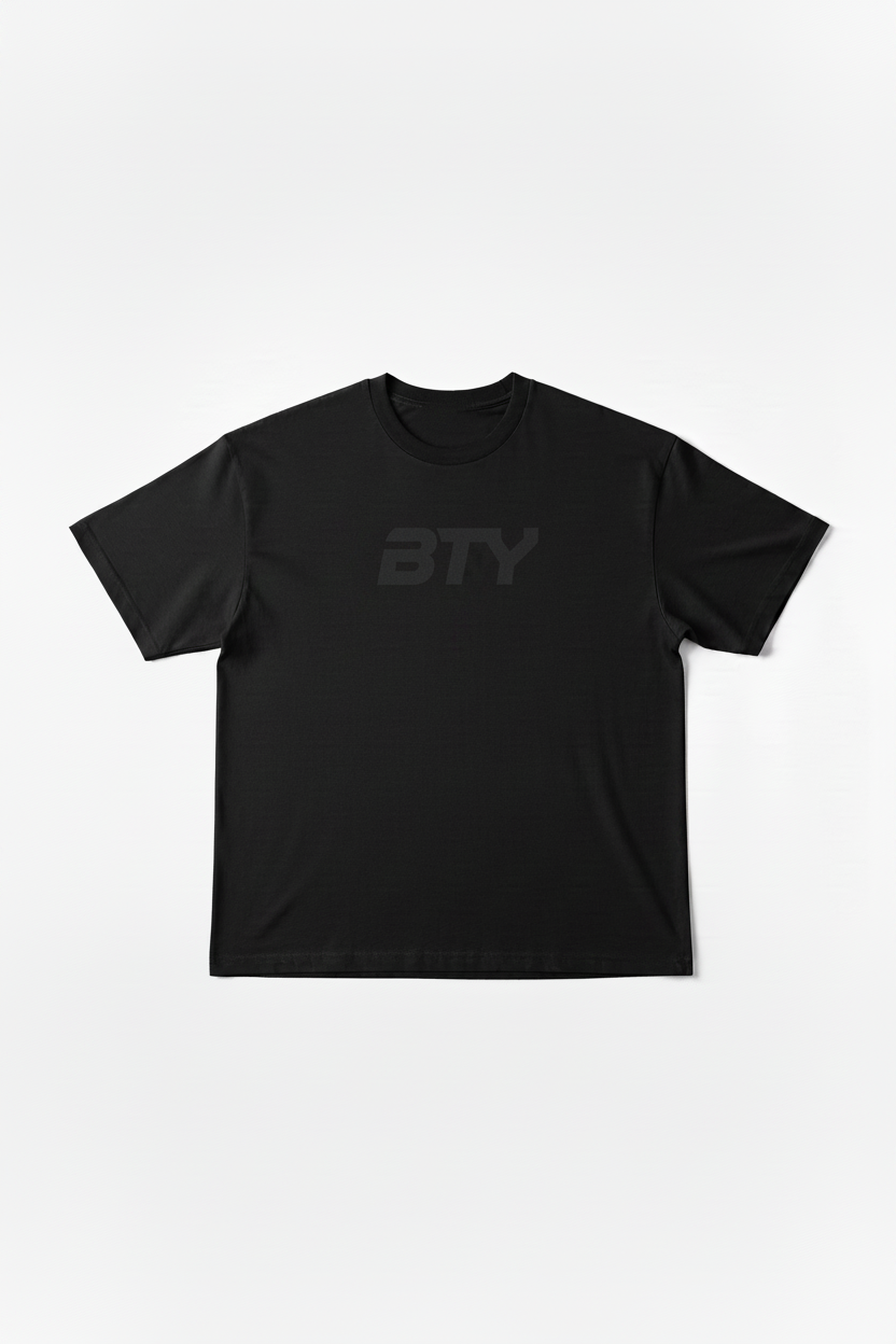 THE 'PUMP-COVER' ACTIVE TEE black w/ grey