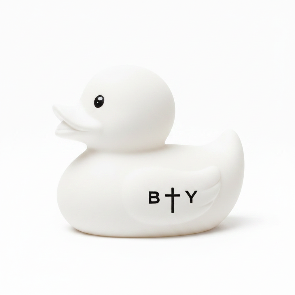 'WHAT THE DUCK' white