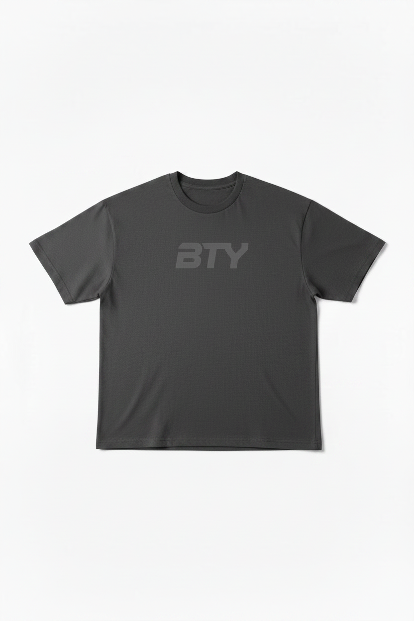 THE 'ACTIVE' TEE charcoal